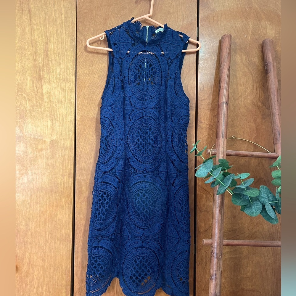 Navy blue Charlotte Russe mini dress. Size medium